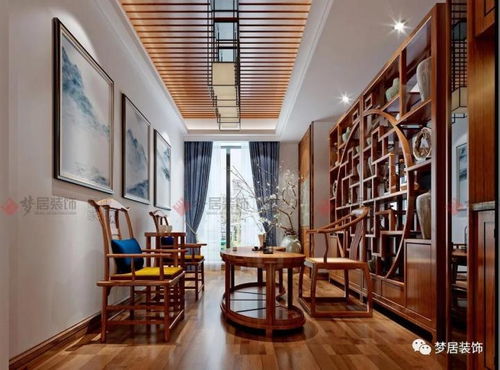 中山夢居裝飾255平中式風(fēng)裝修案例，感受中式雅致家居之美